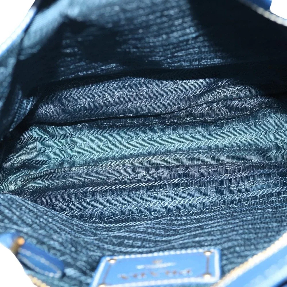 💎✨BEAUTIFUL✨💎 PRADA Hand Bag Nylon 2way Blue - Picture 9 of 16